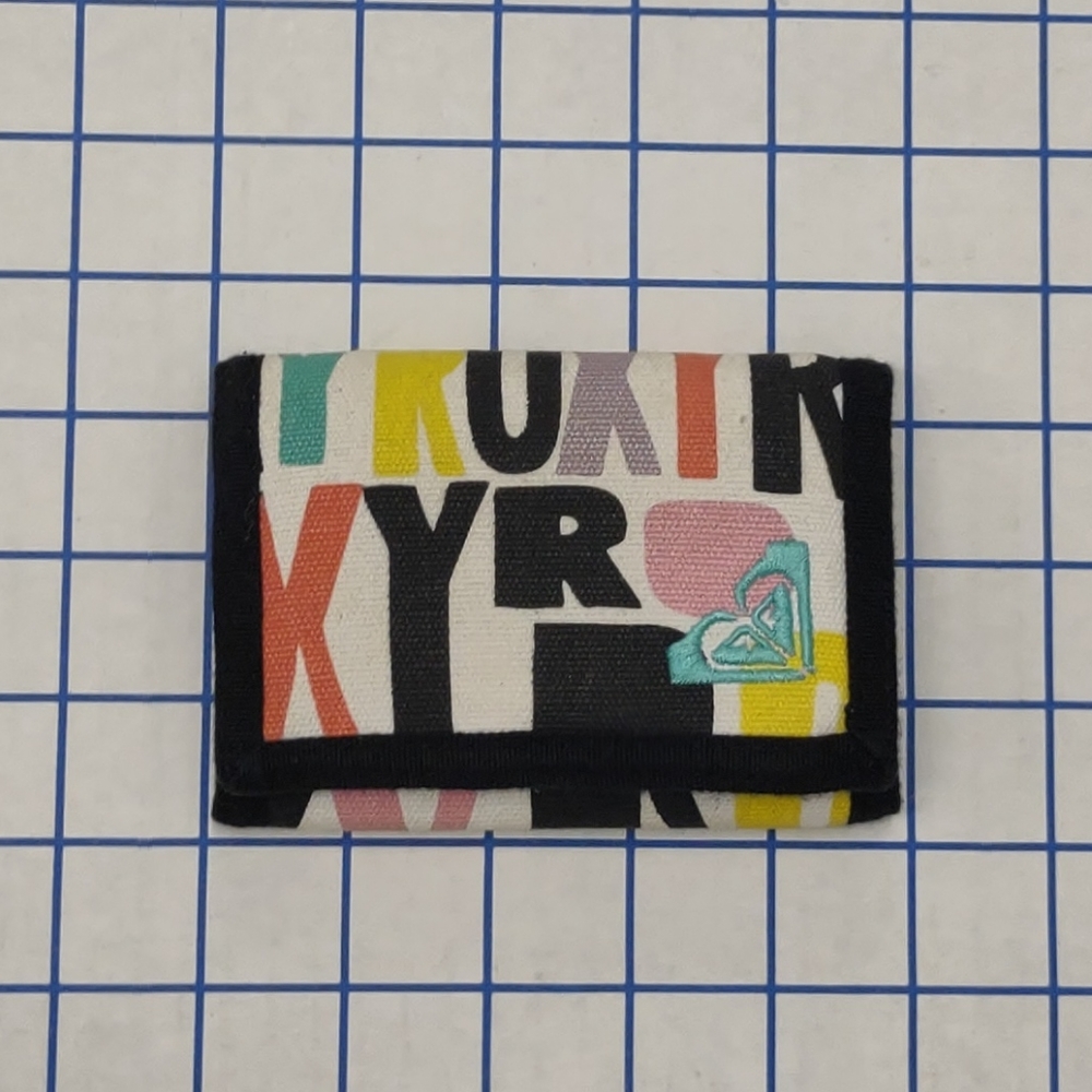 Roxy Trifold Wallet White/Black/Multicolor